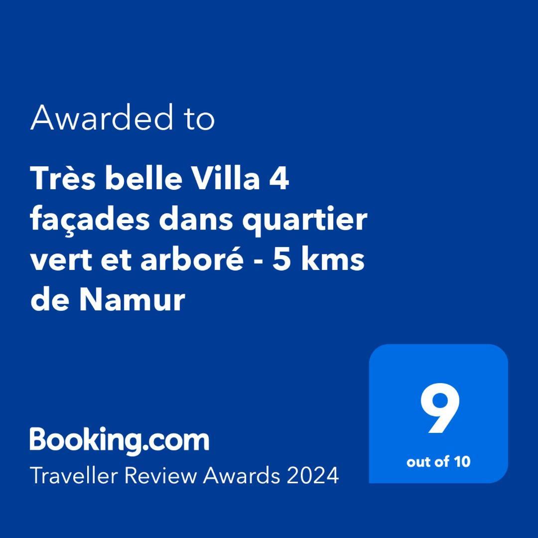 Tres Belle Villa 4 Facades Dans Quartier Vert Et Arbore - 5 Kms De นามูร์ ภายนอก รูปภาพ