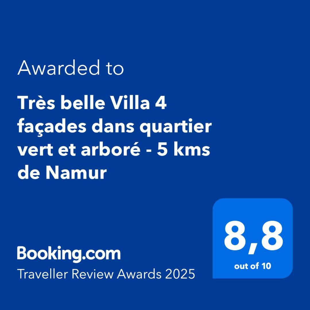 Tres Belle Villa 4 Facades Dans Quartier Vert Et Arbore - 5 Kms De นามูร์ ภายนอก รูปภาพ